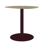 Burgundy Halo Cafe Table